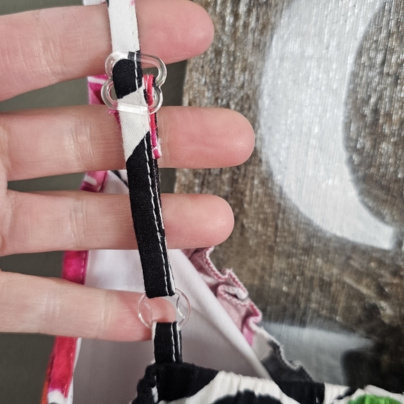 Snap Multi Color Floral Adjustable Strap Sundress Size Juniors 13 - Picture 10 of 16